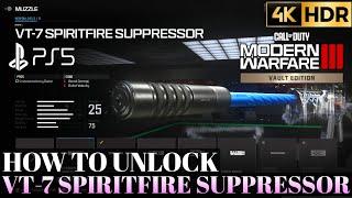 How to Unlock VT-7 Spiritfire Suppressor Modern Warfare 3 VT-7 Spiritfire Suppressor MW3 2023 Beta