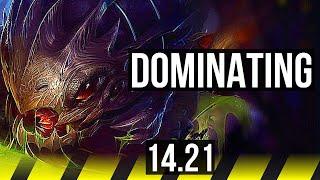 KOG'MAW & Thresh vs XAYAH & Braum (ADC) | Dominating | NA Master | 14.21