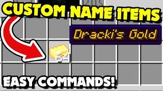 How to Give & Spawn CUSTOM NAME ITEMS in Minecraft 1.20.6+ Java? Custom Name Item Commands! [Easy]