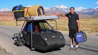 Mini Electric Car 100 Miles Off Road - Overnight Camping