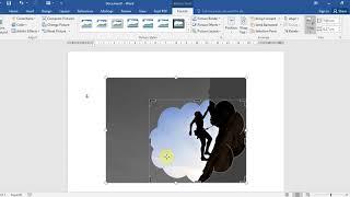 Crop picture or image to shape with Microsoft Word 2016