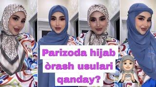 Parizoda hijab òrash usularini kòrsatdiMana silaga vada qigan videoyimVideoga òzila boxo berila️