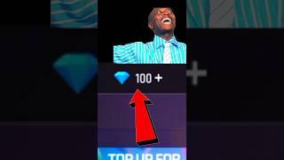 FINALLY 100 DIAMOND TOP UP  IN MAIN I'D I CLAIM 100 Diamond Top Up reward#shorts# #short #freefire