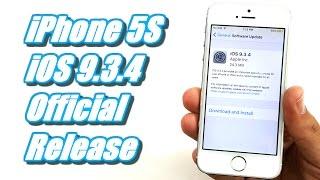 iPhone 5S iOS 9.3.4