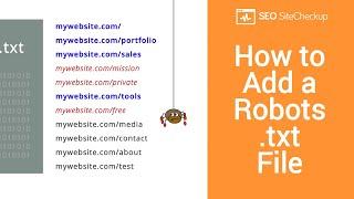 How to Add a Robots.txt File