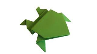 Как сделать лягушку из бумаги (оригами прыгающая лягушка)