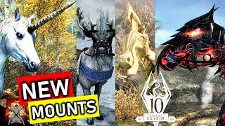 EVERY NEW* MOUNT IN SKYRIM ANNIVERSARY EDITION! Unicorn's, Daedric Summons, Dwarven Horses And More!