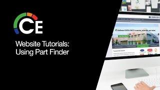 Website Tutorials: Using Part Finder