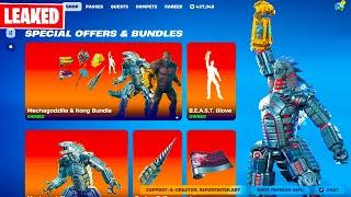 New MECHAGODZILLA X KONG Skins, Emote & Bundles Item Shop Fortnite