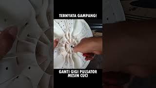 cara mengganti gigi pulsator mesin cuci polytron #mesincuci2tabung #mesincucirusak #servismesincuci