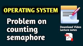 3.17 Problem on counting semaphore || GATE question on semaphore in process synchronization