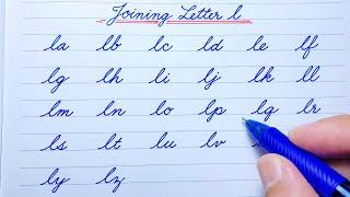 Cursive writing | Joining Letters | Small letters l | Cursive handwriting practice | abcd | a to z