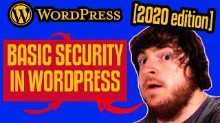 WordPress Security 2020 (basic) - WordPress Tutorial for Beginners 2020 edition [part 12]