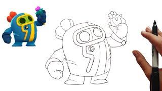 Drawing New Brawler Skin Pyro Spike - Brawl Stars New Season