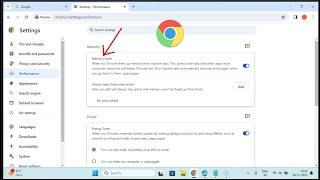 How to Enable Memory Saver in Google Chrome on Windows 11?