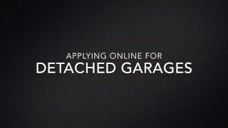 How to apply for detached garage Building Permits online