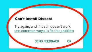 Fix Can't Install Discord App Problem On Playstore | Play Store