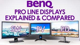 BenQ Pro Line Displays, SW, PV, PD, Explained & Compared!