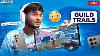 1vs1 HardestGuild Test inSamsung GalaxyS24 Ultra Free Fire Live in Telugu #Samsung #freefire