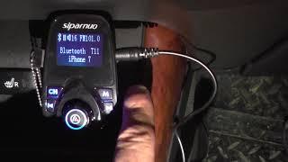 Обзор радио станции siparnuo t11 usb aux sd bt fm Transmitter многофункциональный фм Модулятор экран