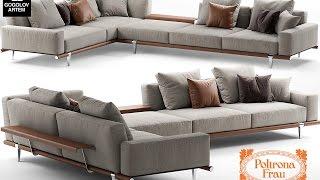 №1. Sofa modeling "poltronafrau LET IT BE" Autodesk 3ds Max & marvelous designer