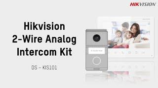 Hikvision 2-Wire Analog Intercom Kit - DS-KIS101-P