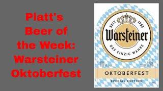 Platt's Beer of the Week: Warsteiner Oktoberfest