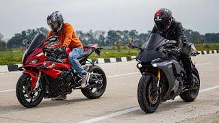 THIS WAS UNEXPECTED! YAMAHA R1 VS BMW S1000RR.. Drag Race