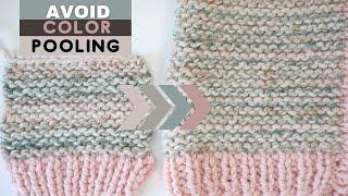 Alternating Skeins to Avoid Pooling in Flat Knitting | Knitting House Square