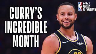 Stephen Curry Wins Western Conference Kia Player Of The Month! 