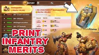 call of dragons - infantry merit printer | Shield better than spirit bone torque?