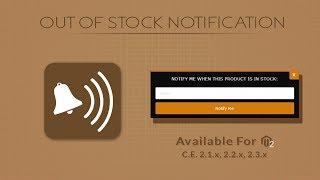 Out of stock notification Magento 2 Extension | Product Stock Alert Email - SetuBridge