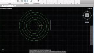 How to create 2d helix using AutoCAD Helix command