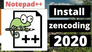 Zencoding Install in Notepad++ update version -  2020