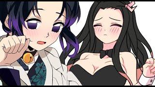 Nezuko's Mitsuri's, Kanao's, Aoi's end Shinobu's Sad Cat Dance Kimetsu no Yaiba animation 1-3