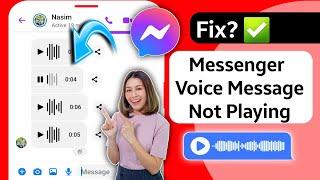 How to Fix Messenger Voice Message Not Playing (2024) | Voice Message Not Loading Problem 