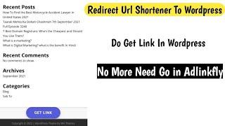 How To Do Get Link in Wordpress With View Count || No More Need To Go in Adlinkfly Page