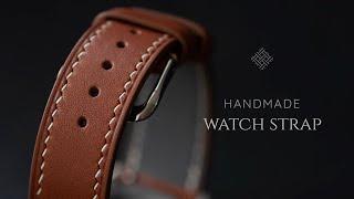 Making a Handmade Leather Watch Strap.