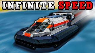 The UNSTOPPABLE SPEED of the Hovercraft - Space Engineers