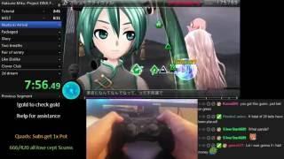 Project Diva F 2nd All Extreme Perfect Speed Run [ 2:53:12 ]