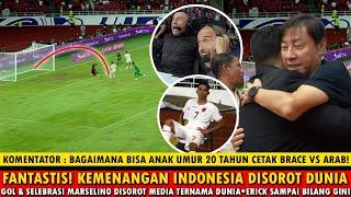 Komentator Piala Dunia Sampai Takjub & Menangis~Kemenangan Timnas Disorot Dunia~Pelatih Arab Malu!