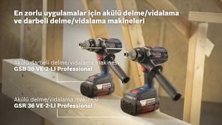 BOSCH GSB/GSR 36 VE-2-LI Lityum Akülü Şarjlı Matkap