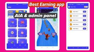 100$ Daily App Aia File | Task Earning App Aia File unity ads niotron earn app aia high quality aia