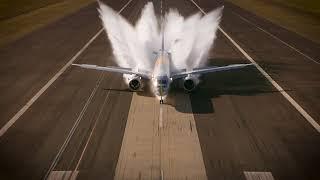 Embraer E195-E2 Passes Water Spray Test