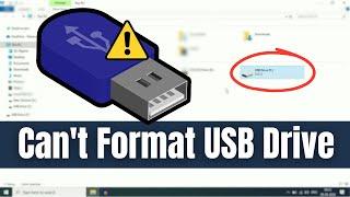 Can't Format USB Drive in Windows 10/11