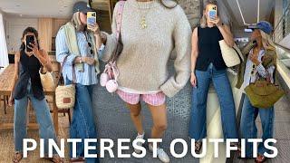 RECREATING SPRING/SUMMER PINTEREST OUTFITS 2024 | Casual Outfit Ideas