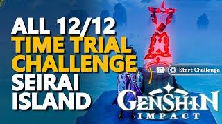 All Seirai Island Time Trial Challenge Genshin Impact