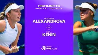 Ekaterina Alexandrova vs. Sofia Kenin | 2024 Wuhan Round 1 | WTA Match Highlights