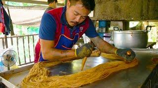 Amazing Skills !! Ayutthaya Cotton Candy Crepes! Michelin Roti Sai Mai - Thai Street Food