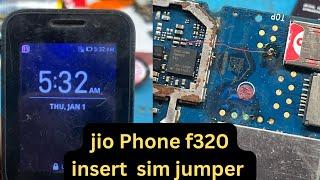 jio phone f320 insert sim problem||jio phone f320 sim not working